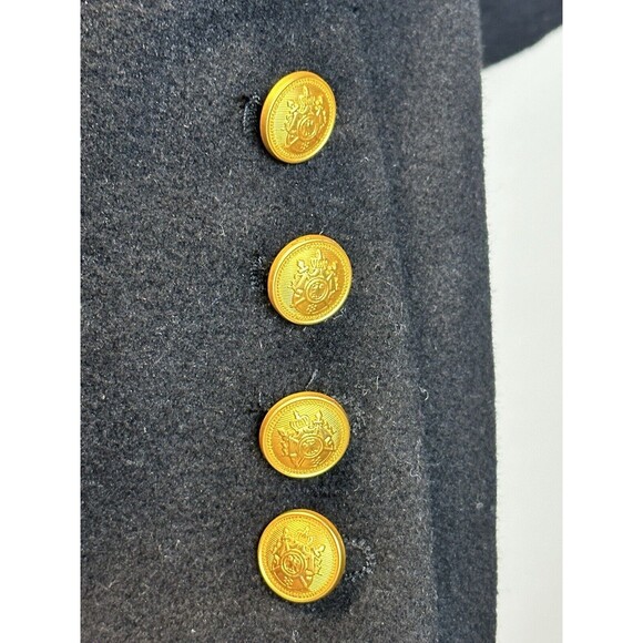 Rebecca Minkoff Double Breasted Epaulet Women’s Black Pea Coat Size Medium NWT - Picture 5 of 9